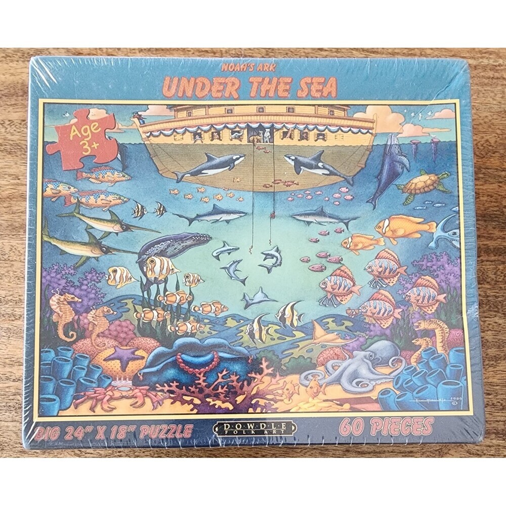 NEW Noah's Ark Under the Sea Puzzle | Dowdle | 60 pcs | 24"x18" | Ages 3+
